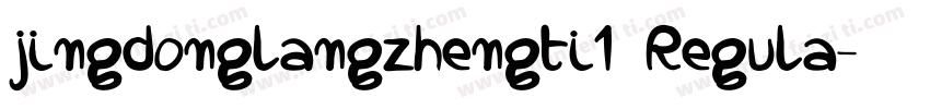 jingdonglangzhengti1 Regula字体转换